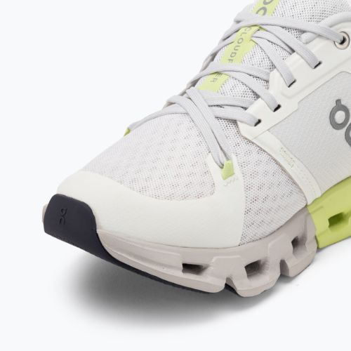Men's On Cloudflyer 4 white/hay running shoes