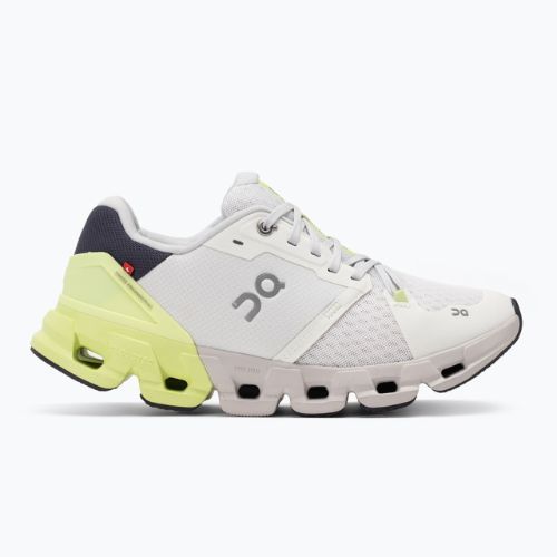 Men's On Cloudflyer 4 white/hay running shoes