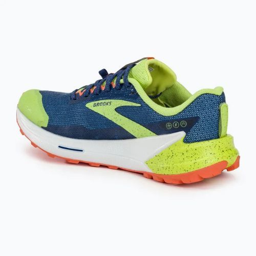 Brooks Catamount 2 men's running shoes navy/firecracker/sharp green