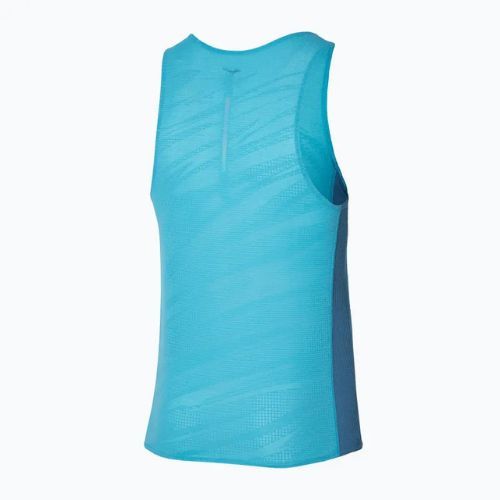 Men's running tank top Mizuno Aero Tank maui blue
