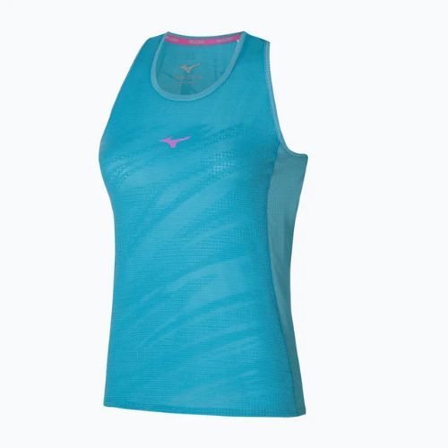 Women's running tank top Mizuno Aero Tank maui blue