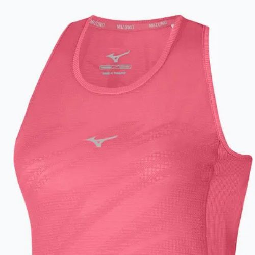 Women's running tank top Mizuno Aero Tank sunkissed coral
