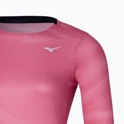 Women's running longsleeve Mizuno Premium Aero Tee sangria sunset