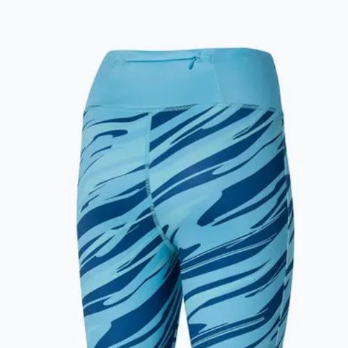 Women's running leggings Mizuno 7/8 Printed maui blue