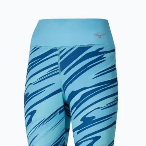 Women's running leggings Mizuno 7/8 Printed maui blue
