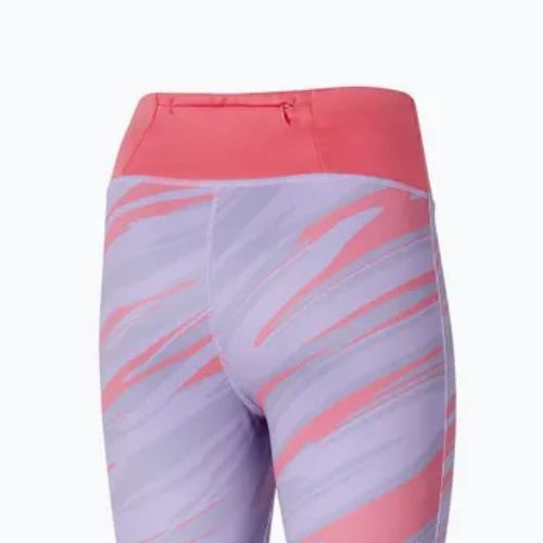 Women's running leggings Mizuno 7/8 Printed pastel lilac