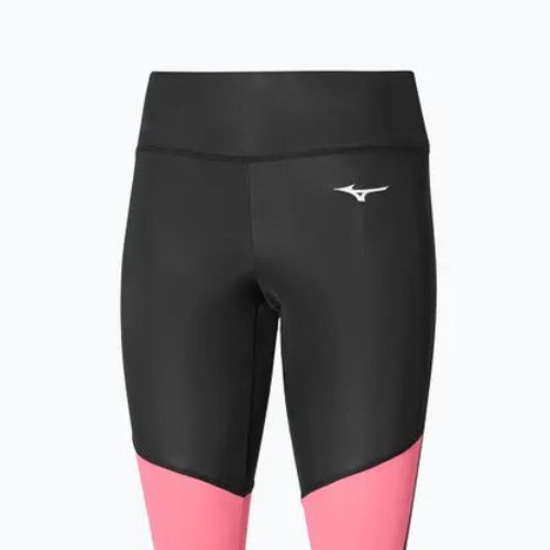 Women's leggings Mizuno Core Long Tight black/sangria sunset