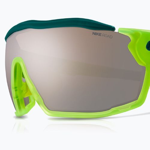 Nike Show X Rush matte volt/chrome mirror sunglasses