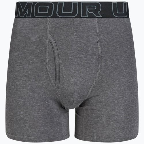 Under Armour Perf Cotton men's briefs 6" 3 pcs carbon black/galaxy black