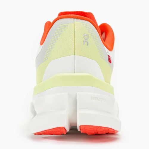 Women's On Cloudflow 4 white/hay running shoes