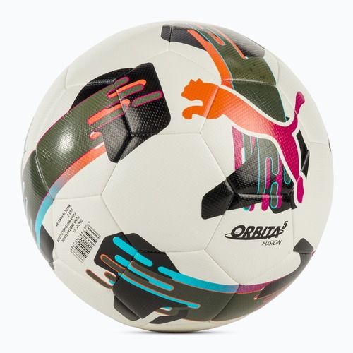 PUMA Orbit 5 Fusion football puma white/multicolor size 3