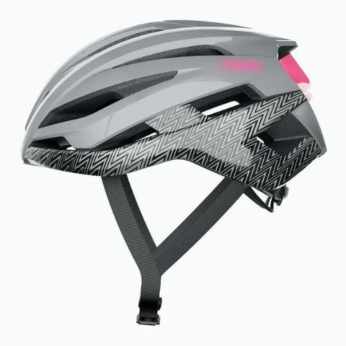 ABUS StormChaser bicycle helmet zigzag grey