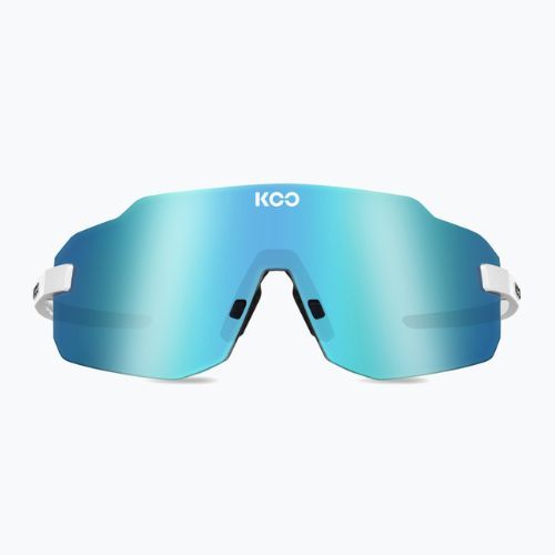 Koo Supernova white/turquoise mirror sunglasses