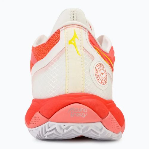 Women's tennis shoes Mizuno Wave Enforce Tour CC candy coral/snow white/neon flame