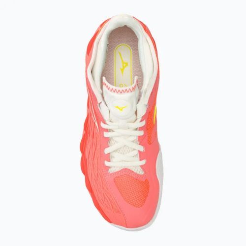 Women's tennis shoes Mizuno Wave Enforce Tour CC candy coral/snow white/neon flame