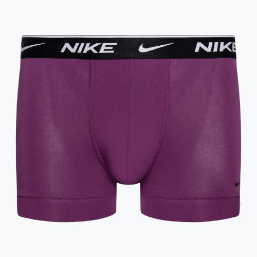 Men's Nike Everyday Cotton Stretch Trunk boxer shorts 3 pairs green/violet/blue