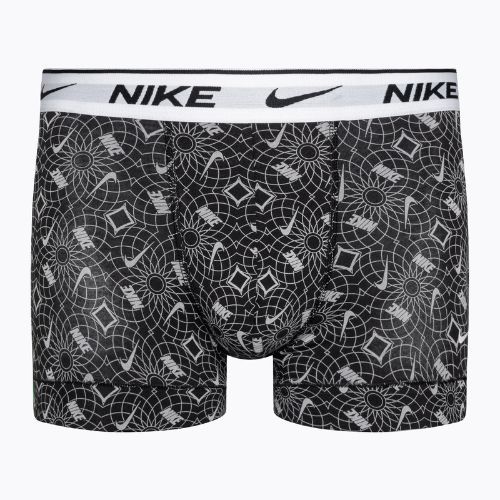 Men's Nike Everyday Cotton Stretch Trunk boxer shorts 3 pairs black/blue/grey