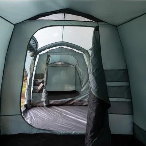 Inflatable 6-person camping tent KADVA AIRcamp 6.33 green