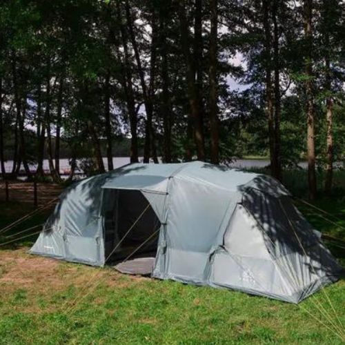 Inflatable 6-person camping tent KADVA AIRcamp 6.33 green