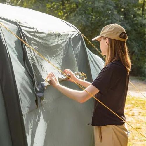 8-Person Inflatable Camping Tent KADVA AIRcamp 8.44 Green
