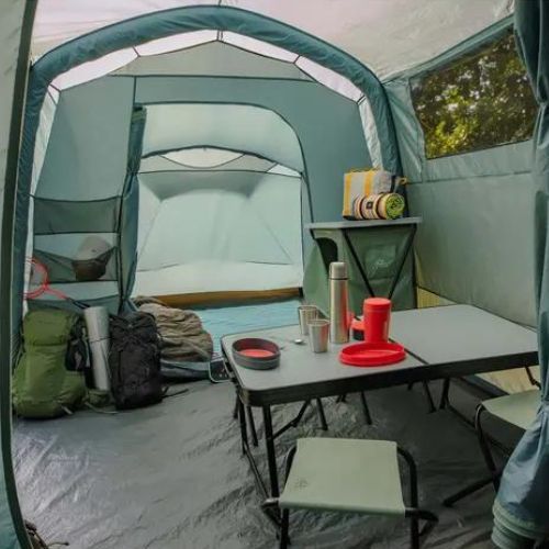 8-Person Inflatable Camping Tent KADVA AIRcamp 8.44 Green