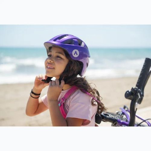 Children's bicycle helmet ATTABO K200 purple