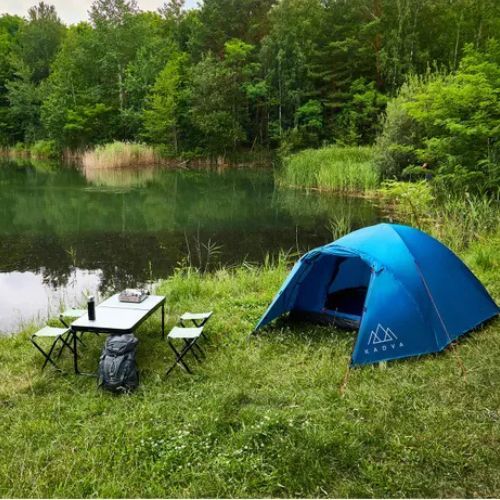 3-person camping tent KADVA CAMPdome 3 blue