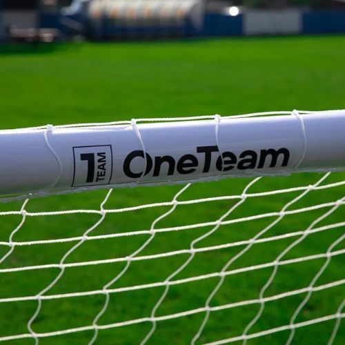 OneTeam PVC football goal 244 x 150 cm white