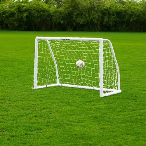OneTeam PVC football goal 244 x 150 cm white