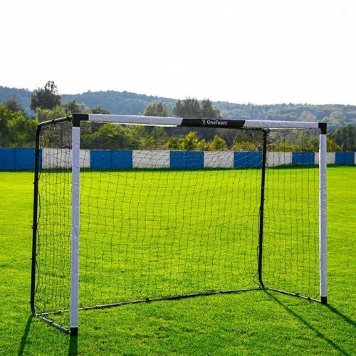 OneTeam One Square football goal 300 x 200 cm galvanised steel white/black