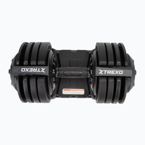 TREXO adjustable dumbbell TXO-B4W002 24 kg black