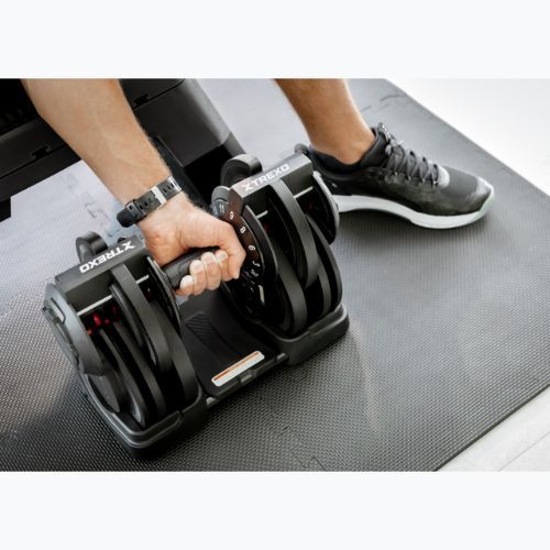 TREXO adjustable dumbbell TXO-B4W002 24 kg black