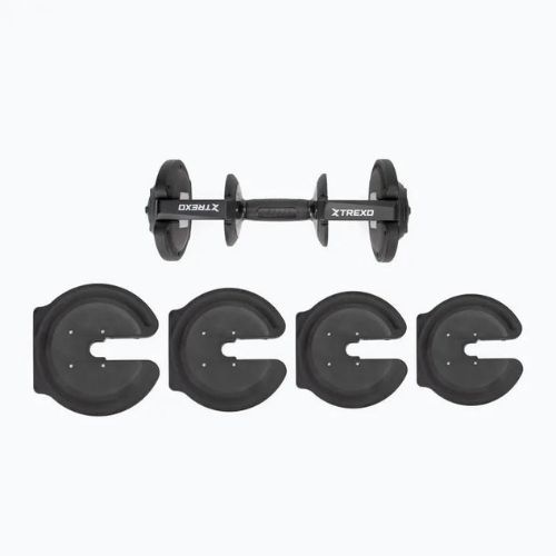 XTREXO adjustable dumbbell TXO-B4W003 18 kg black