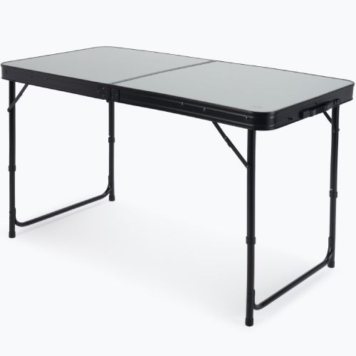 Folding camping table + KADVA CAMP chairs table set for 4-6 people grey