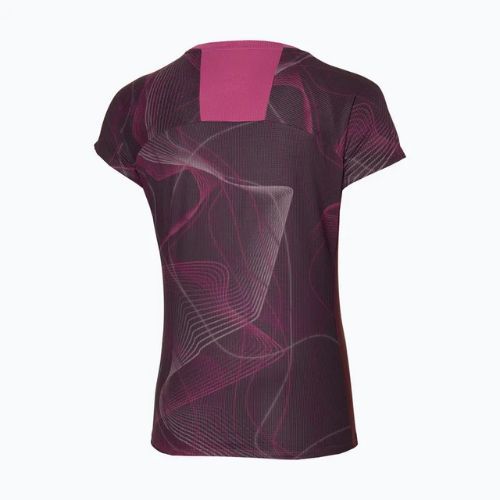 Women's running shirt Mizuno Aero Tee gape wine