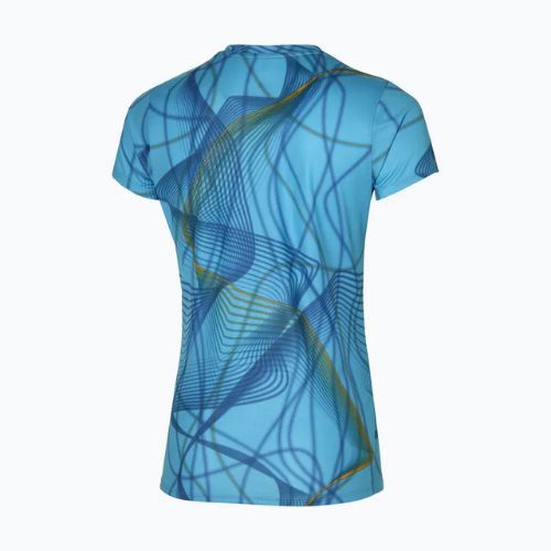 Women's running t-shirt Mizuno Graphic Tee milky blue