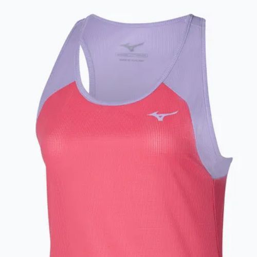 Women's running tank top Mizuno DryAeroFlow Tank sunkissed coral