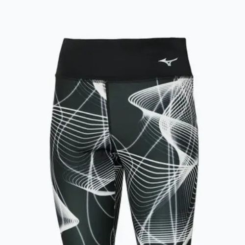 Women's running leggings Mizuno Printed black