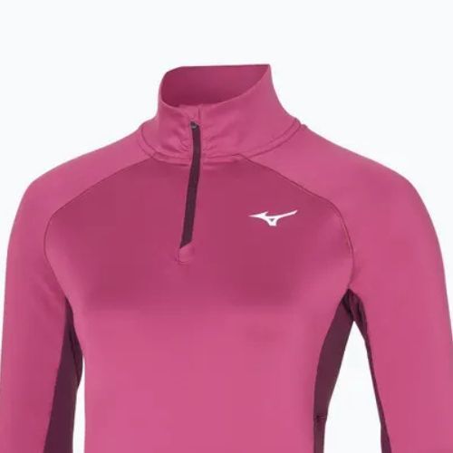 Women's running sweatshirt Mizuno Warmalite HZ magenta haze