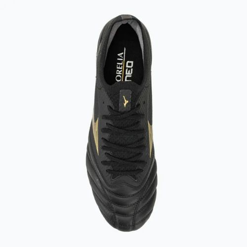 Men's Mizuno Morelia Neo IV Beta SG football boots black/gold/black