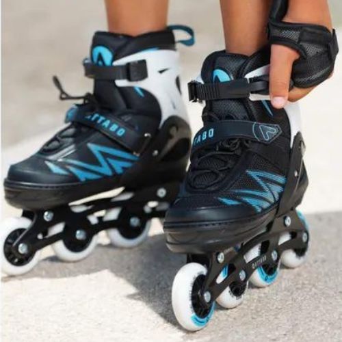 ATTABO 2-in-1 Kylo blue children's inline skates