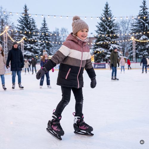 ATTABO 2-in-1 children's skates Kylo pink