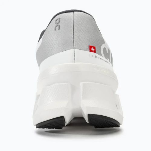 Women's On Cloudmonster allwhite running shoes