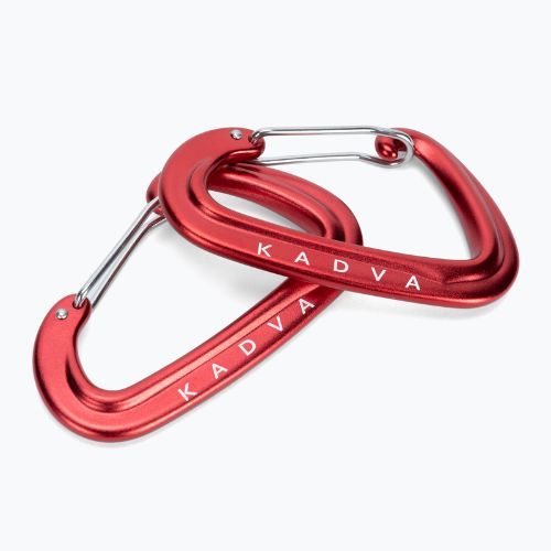 Karabiner for mounting the KADVA Hammock Hammock Carabiner red