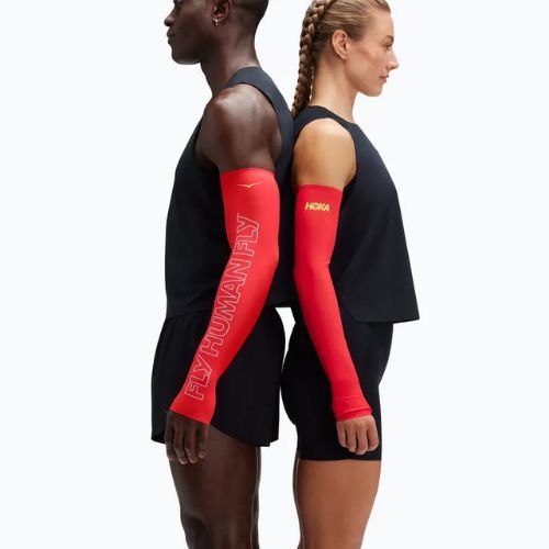 Hoka Airolite cerise running sleeves