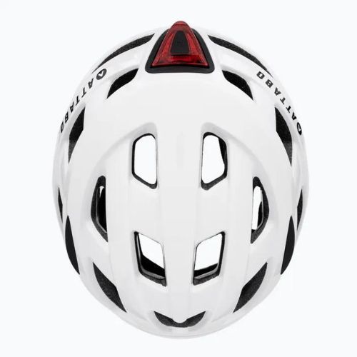 ATTABO Bonkers bike helmet with LED light white