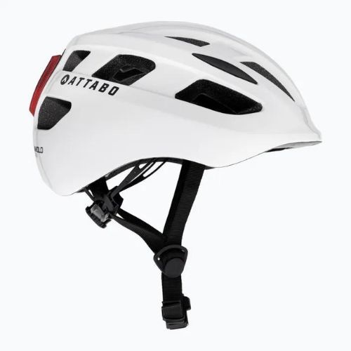 ATTABO Bonkers bike helmet with LED light white