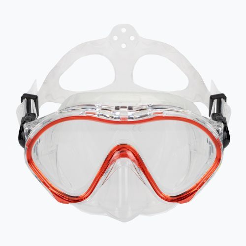 Children's snorkelling set AQUASTIC Minke mask + snorkel red