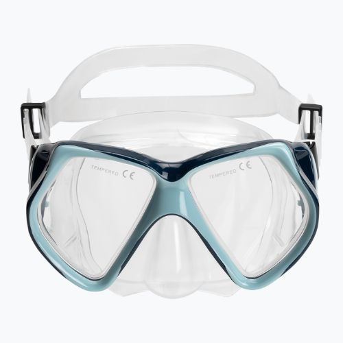 AQUASTIC Shoal snorkelling set mask + snorkel + fins blue