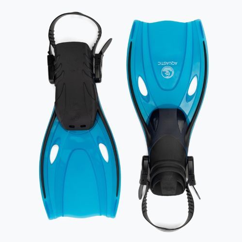 AQUASTIC Shelly children's snorkelling set mask + snorkel + fins blue